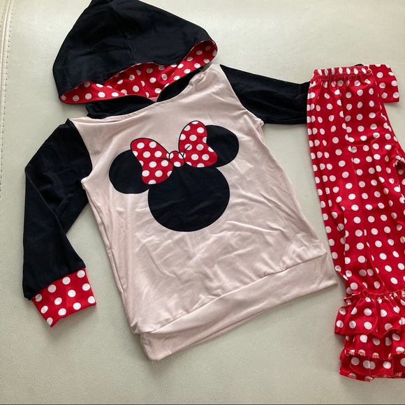 Boutique Minnie Mouse cute hoodie pants set - Picture 6 of 6